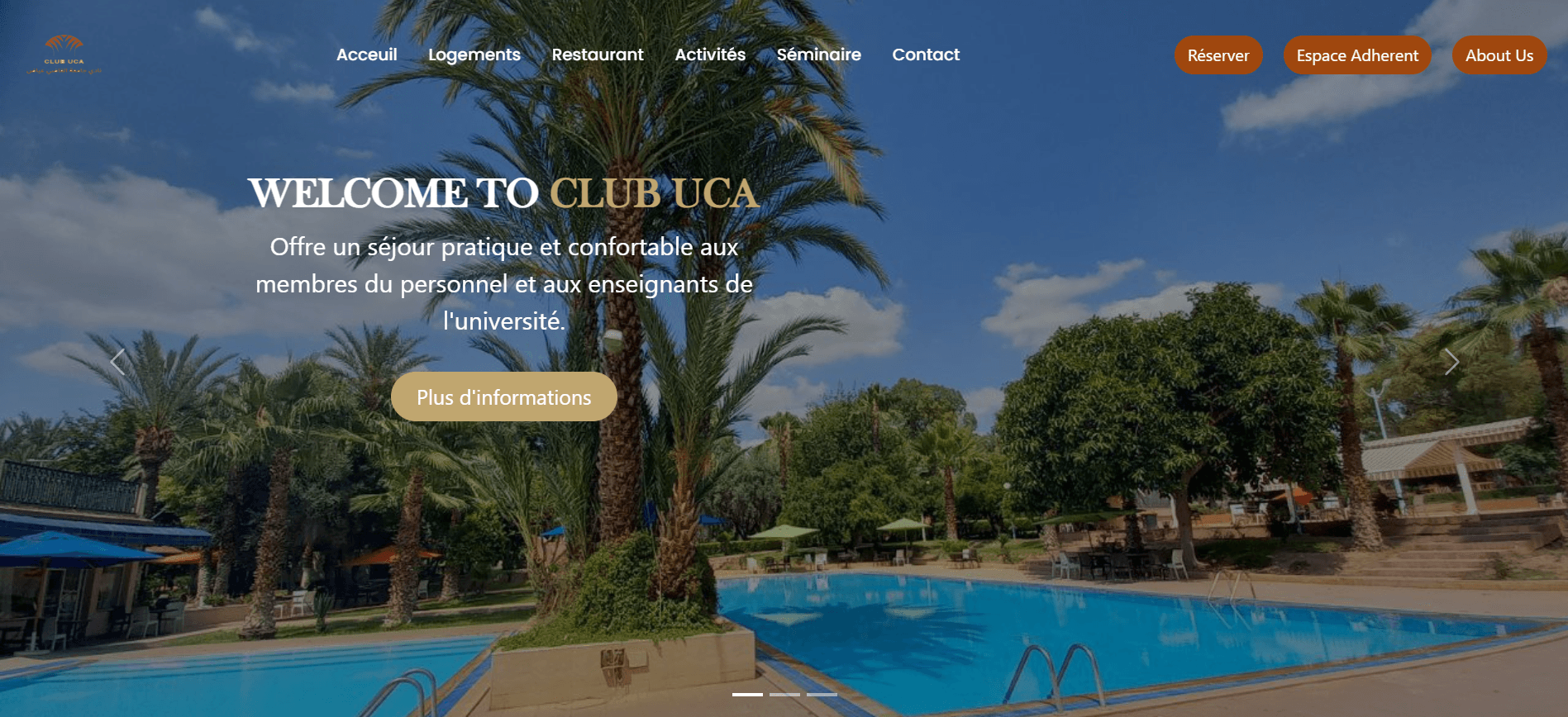 Cadi Ayyad University Club Management Application - Screenshot 1